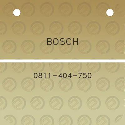 bosch-0811-404-750