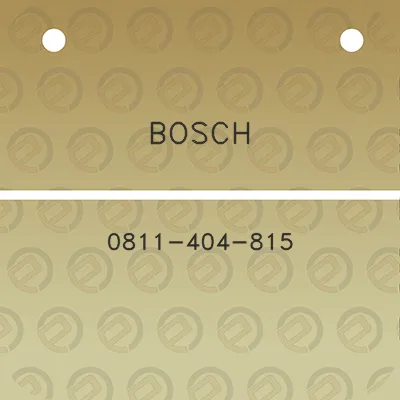 bosch-0811-404-815