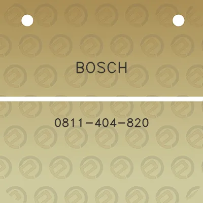 bosch-0811-404-820