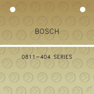 bosch-0811-404-series