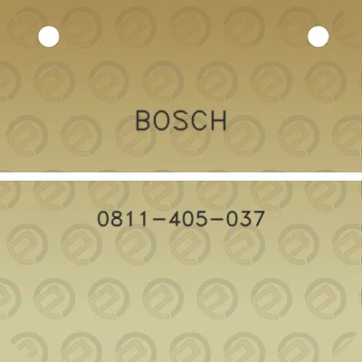 bosch-0811-405-037