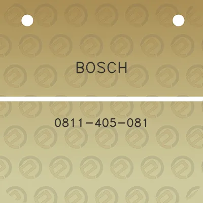 bosch-0811-405-081