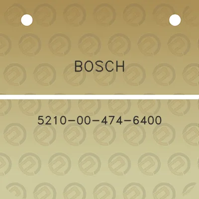 bosch-5210-00-474-6400