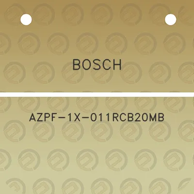 bosch-azpf-1x-011rcb20mb