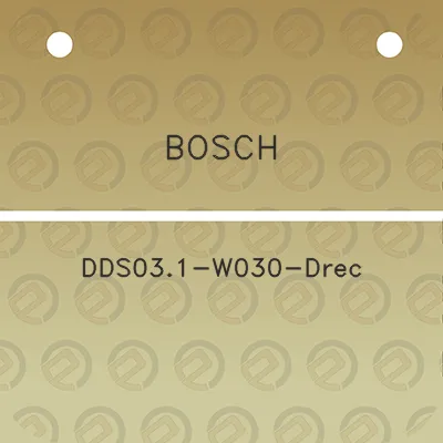 bosch-dds031-w030-drec