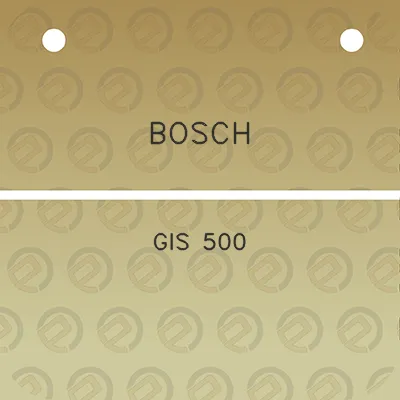 bosch-gis-500