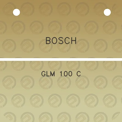 bosch-glm-100-c