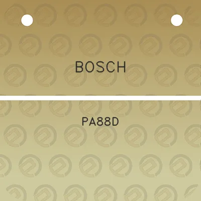 bosch-pa88d