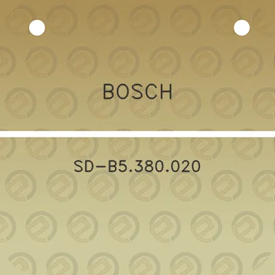 bosch-sd-b5380020