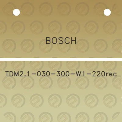 bosch-tdm21-030-300-w1-220rec