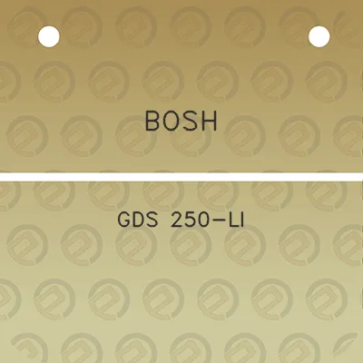 bosh-gds-250-li