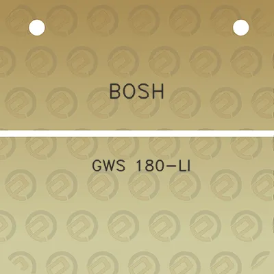 bosh-gws-180-li