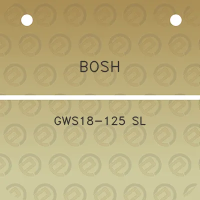 bosh-gws18-125-sl