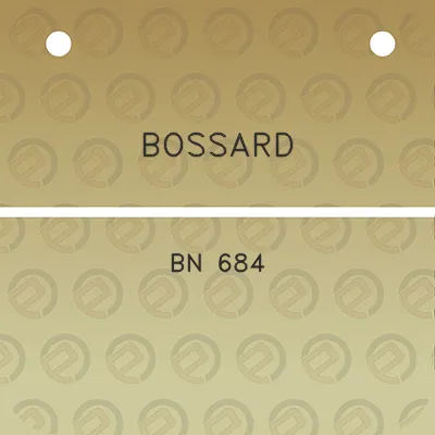 bossard-bn-684