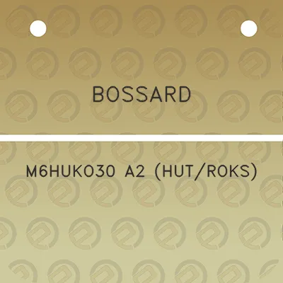 bossard-m6huko30-a2-hutroks