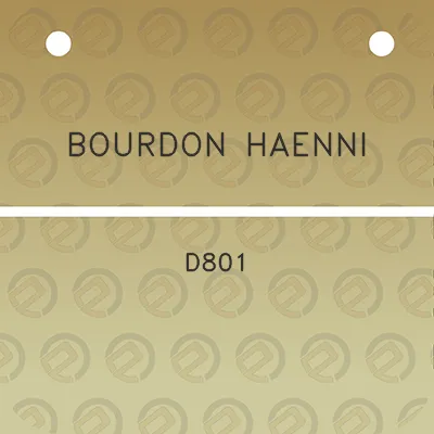 bourdon-haenni-d801