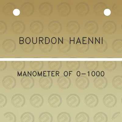 bourdon-haenni-manometer-of-0-1000