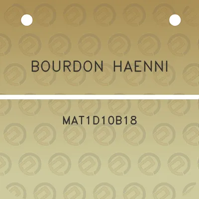 bourdon-haenni-mat1d10b18