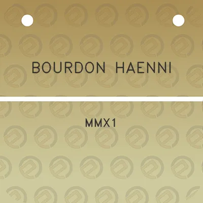 bourdon-haenni-mmx1