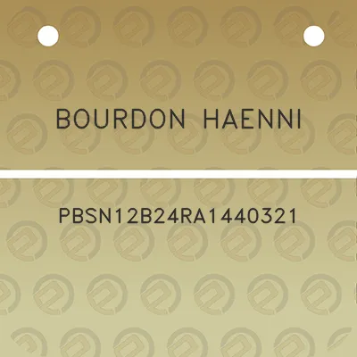 bourdon-haenni-pbsn12b24ra1440321