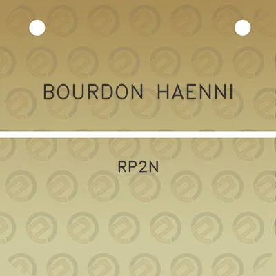 bourdon-haenni-rp2n