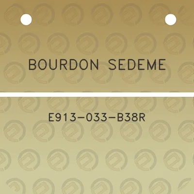 bourdon-sedeme-e913-033-b38r