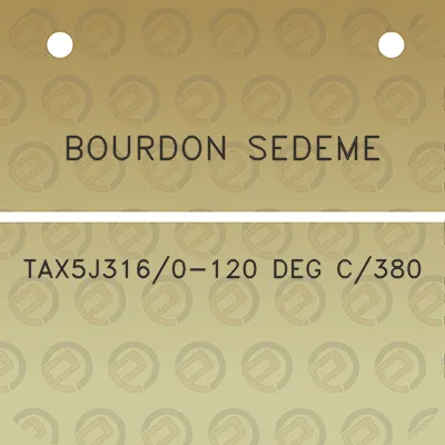 bourdon-sedeme-tax5j3160-120-deg-c380