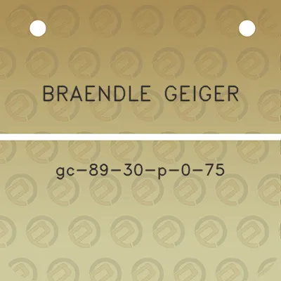 braendle-geiger-gc-89-30-p-0-75