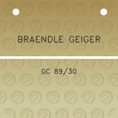 braendle-geiger-gc-8930