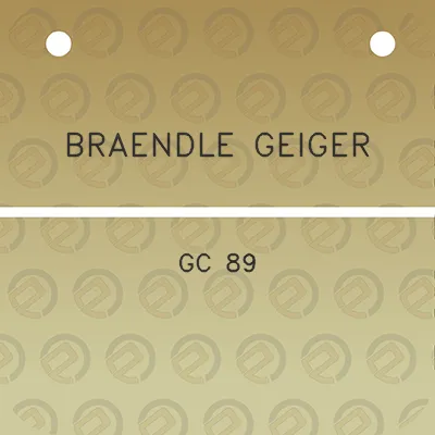 braendle-geiger-gc-89