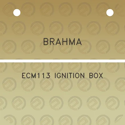 brahma-ecm113-ignition-box