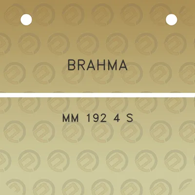 brahma-mm-192-4-s