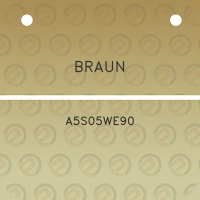 braun-a5s05we90