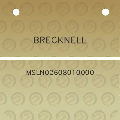 brecknell-msln02608010000