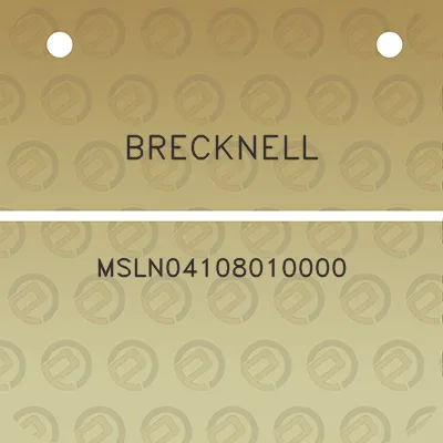 brecknell-msln04108010000