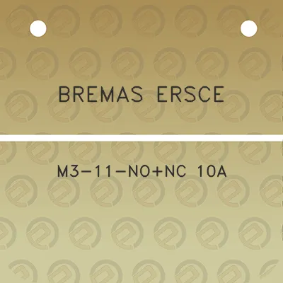 bremas-ersce-m3-11-nonc-10a