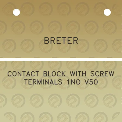 breter-contact-block-with-screw-terminals-1no-v50