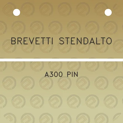 brevetti-stendalto-a300-pin