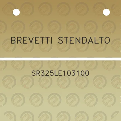 brevetti-stendalto-sr325le103100