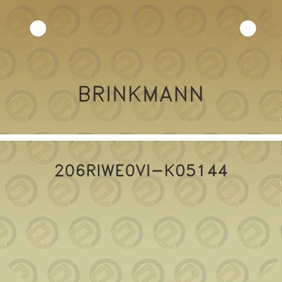 brinkmann-206riwe0vi-k05144