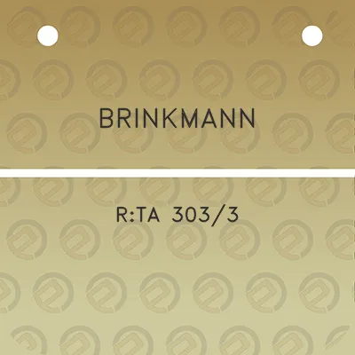 brinkmann-rta-3033