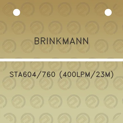 brinkmann-sta604760-400lpm23m