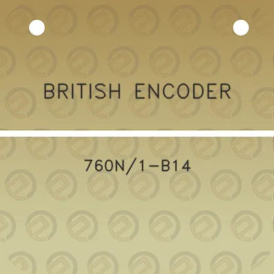 british-encoder-760n1-b14