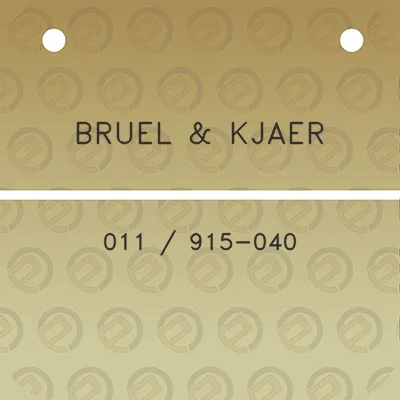 bruel-kjaer-011-915-040