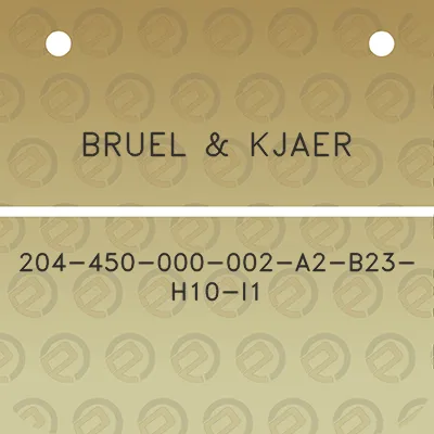 bruel-kjaer-204-450-000-002-a2-b23-h10-i1