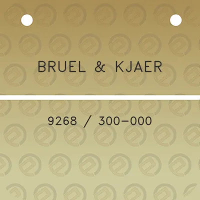 bruel-kjaer-9268-300-000