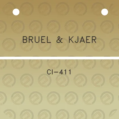 bruel-kjaer-ci-411