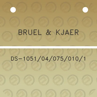 bruel-kjaer-ds-1051040750101