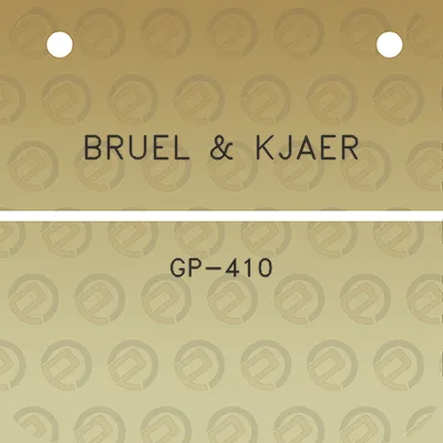 bruel-kjaer-gp-410