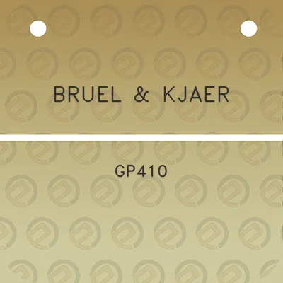 bruel-kjaer-gp410